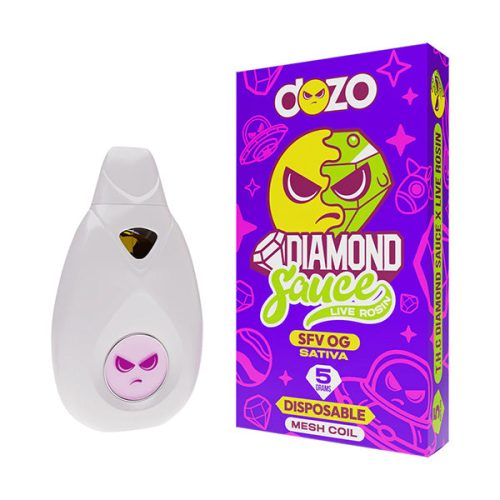 Dozo - THC Diamond Sauce x Live Rosin - Hemp Disposables (5g x 5) - MK Distro