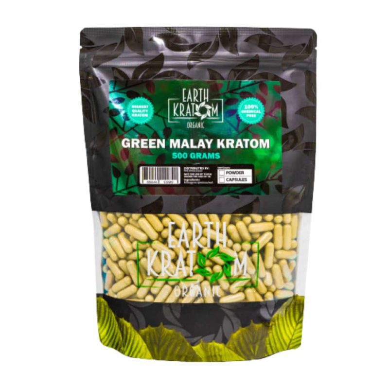 earth kratom green malay 500g capsules bg sales 552