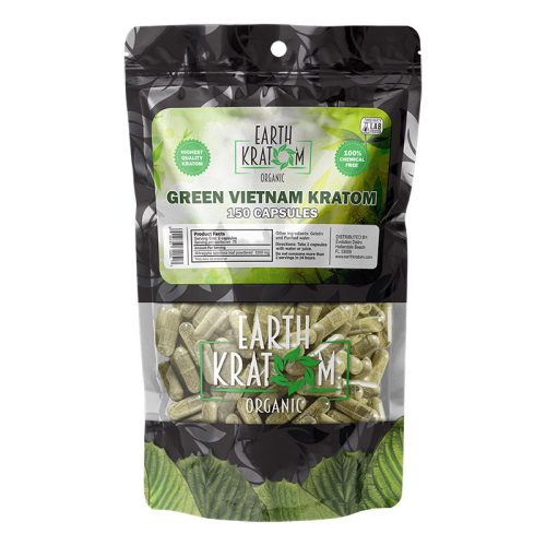 earthkratom 150ct green vietnam kratom