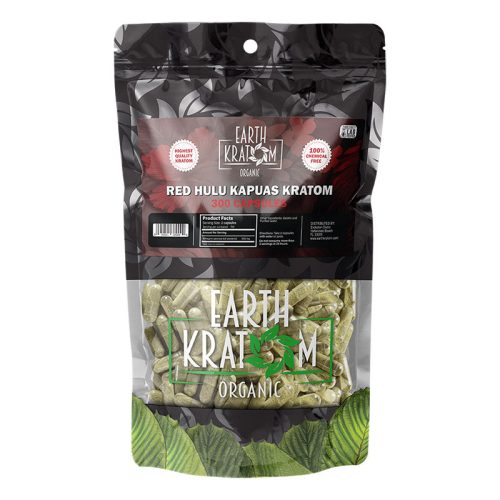 earthkratom 300ct red hulu kapuas kratom