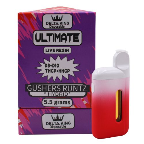 Delta King - Ultimate Live Resin (D8 + D10 + THCP + HHCP) - Hemp Disposables (5.5g x 6) - MK Distro