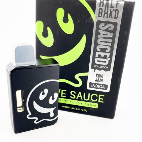 Half Bak'd - Live Resin Sauce'd (THC-A) - Hemp Disposables (4g x 5) - MK Distro