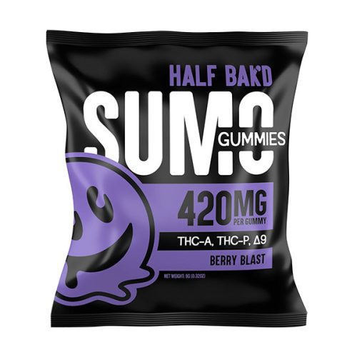 half bakd sumo gummies 420mg 2ct Berry Blast