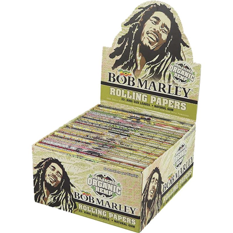 king size bob marley organic rolling paper 50ct 87613.1671058910