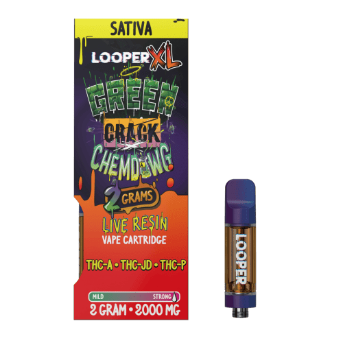 LOOPER - Lifted Live Resin (THC-A+THC-P+HHC) - Hemp Cartridges (2g x 5) - MK Distro