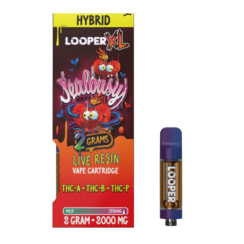 LOOPER - Lifted Live Resin (THC-A+THC-P+HHC) - Hemp Cartridges (2g x 5) - MK Distro