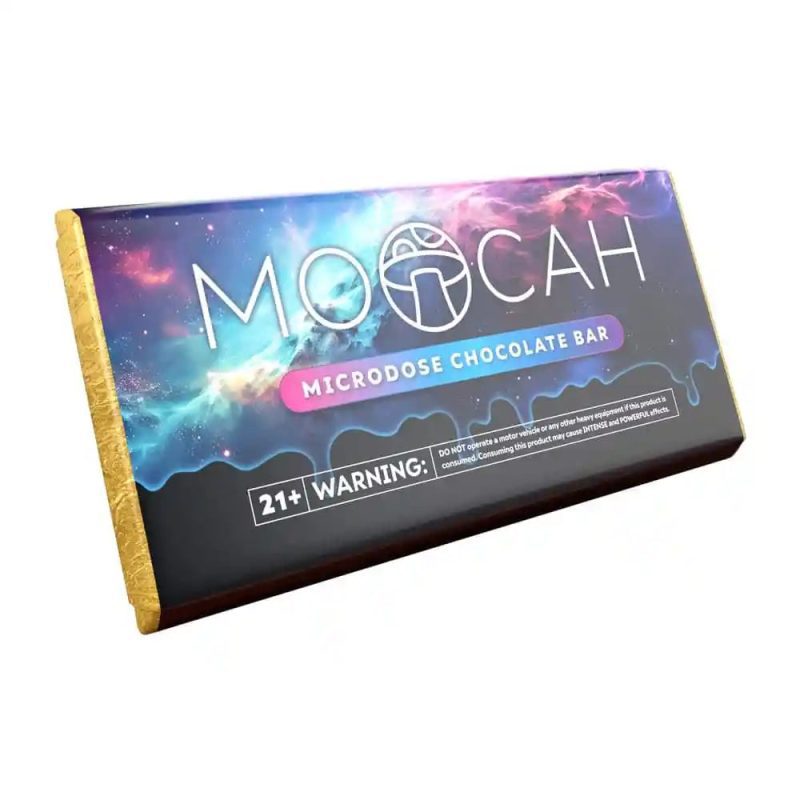 moocah microdose chocolate bar white bg