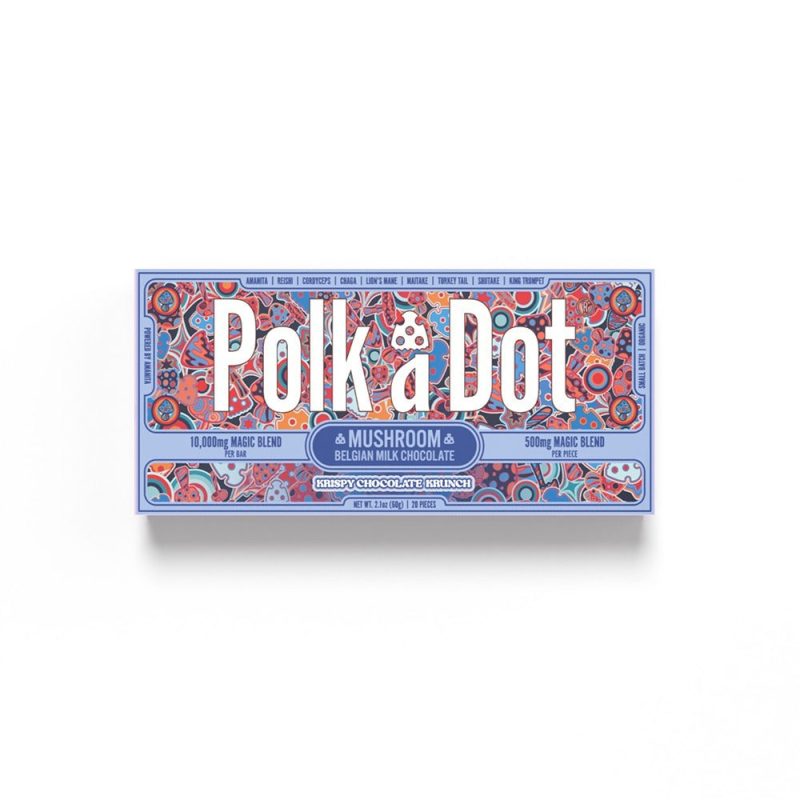 Polk A Dot - Mushroom Magic Blend Chocolate - Nootropic Edibles (10000mg x 10) - MK Distro