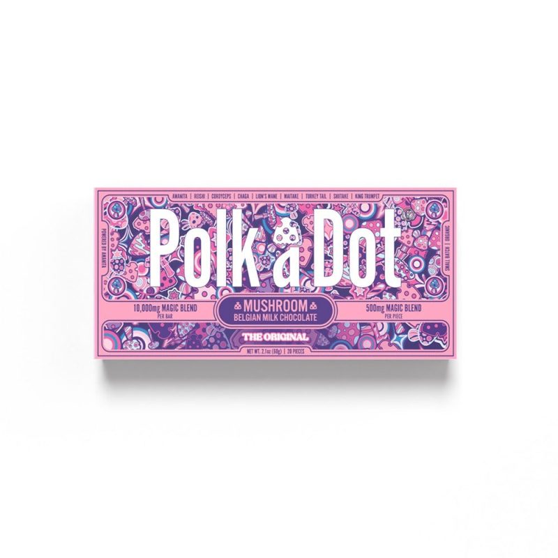 Polk A Dot - Mushroom Magic Blend Chocolate - Nootropic Edibles (10000mg x 10) - MK Distro