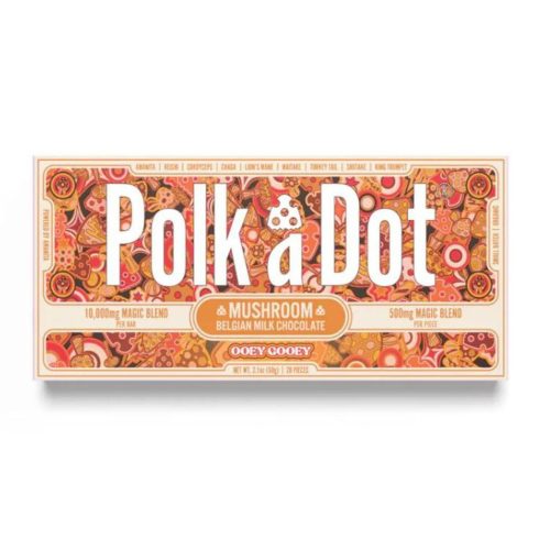 Polk A Dot - Mushroom Magic Blend Chocolate - Nootropic Edibles (10000mg x 10) - MK Distro