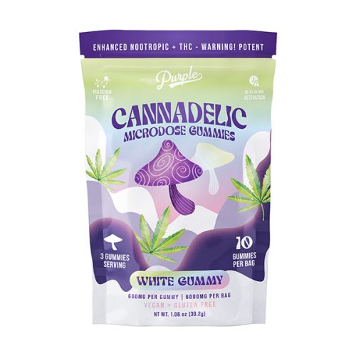 Purple - Cannadelic Microdose Mushroom - Gummies & Edibles (600mg x 10) - MK Distro