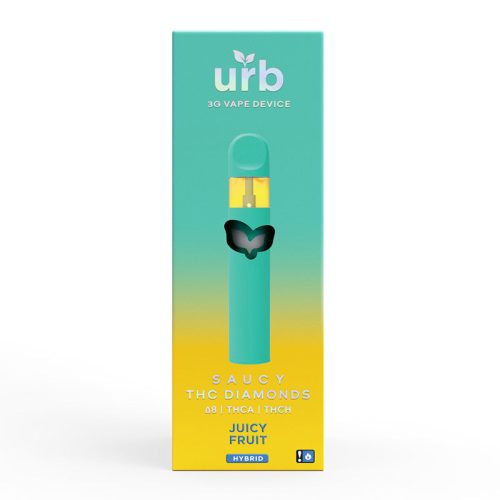 urb - Saucy THC Diamonds (D8 + THCA + THCH) - Hemp Disposables (3g x 6) - MK Distro