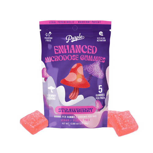 Purple - Enhanced Microdose (Vegan + Gluten Free) - Gummies & Edibles (3000mg x 10) - MK Distro