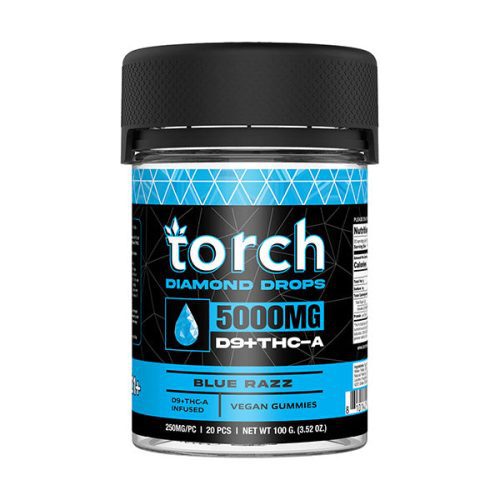 Torch - Diamond Drop Blend (D9 + THC-A) - Gummies & Edibles (5000mg) - MK Distro