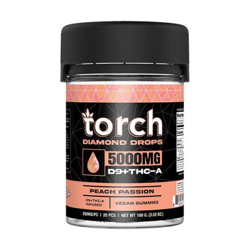 Torch - Diamond Drop Blend (D9 + THC-A) - Gummies & Edibles (5000mg) - MK Distro