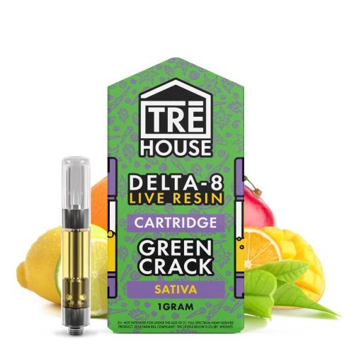 Tre House - D8 Live Resin - Hemp Cartridges (1g x 5) - MK Distro