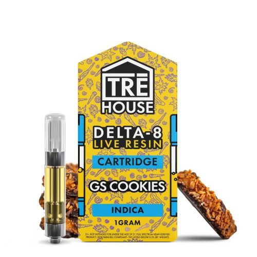 Tre House - D8 Live Resin - Hemp Cartridges (1g x 5) - MK Distro