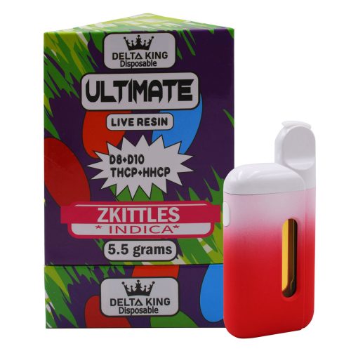 Delta King - Ultimate Live Resin (D8 + D10 + THCP + HHCP) - Hemp Disposables (5.5g x 6) - MK Distro